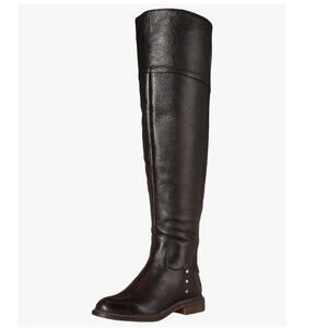 NIB Franco Sarto Franco Haleen Over-the-Knee Boots Leather Black 6
